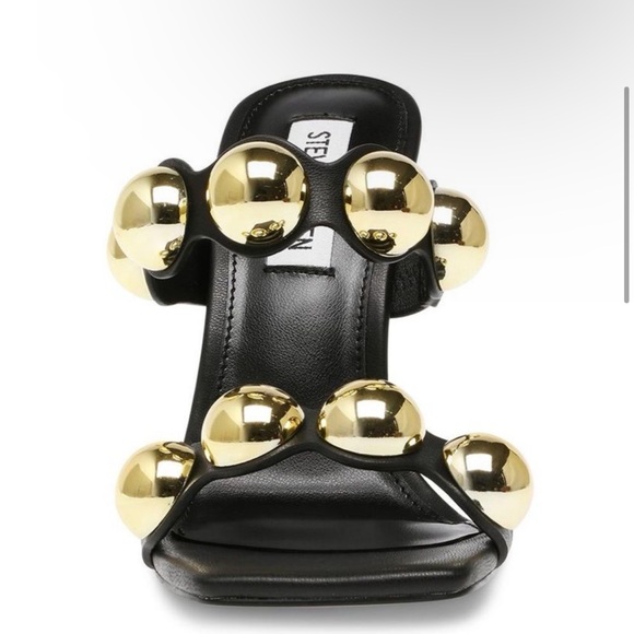 Steve Madden Jovanni Heel sandal black gold - Picture 4 of 7